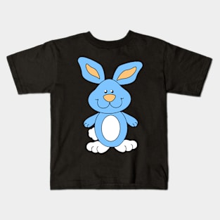 Sweet Blue Bunny Kids T-Shirt